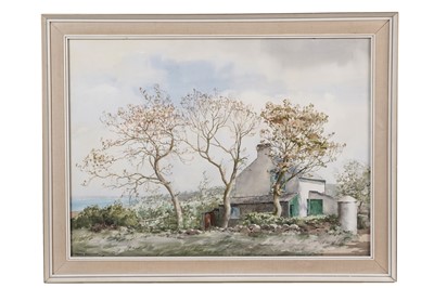 Lot 357 - Frank Egginton - Johnny's Cottage, Mahee, Co. Down | watercolour