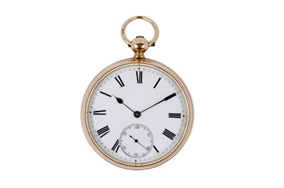 Lot 556 - John Ingram, Cardiff: an 18ct yellow gold cased open faced pocket watch