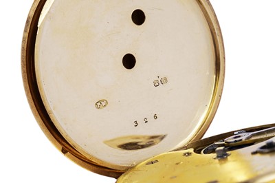 Lot 556 - John Ingram, Cardiff: an 18ct yellow gold cased open faced pocket watch