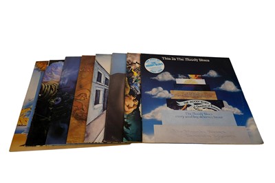 Lot 713 - Eight Prog-Rock records by The Moody Blues