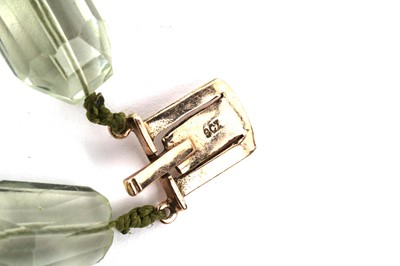 Lot 176 - An aquamarine necklace