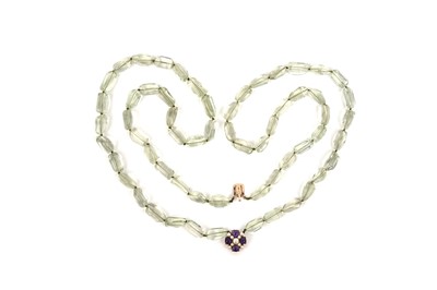Lot 176 - An aquamarine necklace