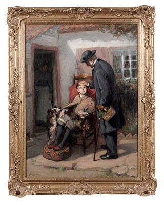 Lot 1125 - Ralph Hedley - The Pastor (A Day Off School) | oil