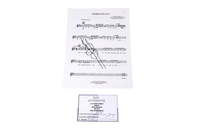 Lot 330 - Jimmy Page signed sheet music