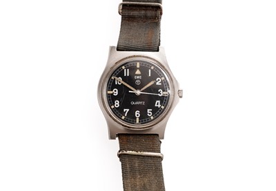 Lot 906 - CWC Quartz: a stainless-steel cased quartz Military wristwatch