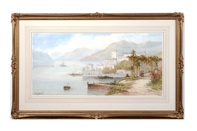 Lot 1061 - Edwin St. John (Frank Catano) - A pair of Italian lake scenes | watercolour