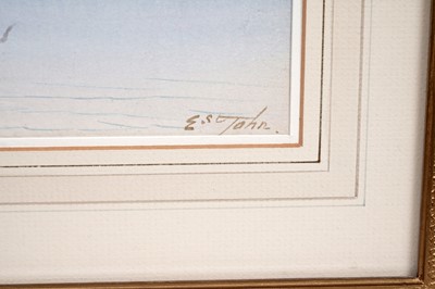 Lot 1061 - Edwin St. John (Frank Catano) - A pair of Italian lake scenes | watercolour