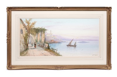 Lot 1061 - Edwin St. John (Frank Catano) - A pair of Italian lake scenes | watercolour