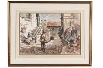 Lot 66 - Ronald Lambert Moore BWS - Fishing Cottages | watercolour