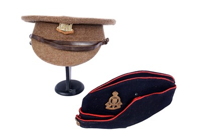 Lot 180 - An Officer's cap; and an RAOC side cap