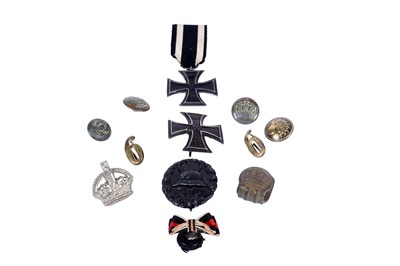 Lot 167 - A First World War German Iron Crosses; and other items.