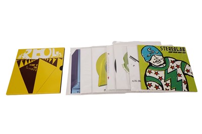 Lot 540 - Eight 7" singles by Stereolab