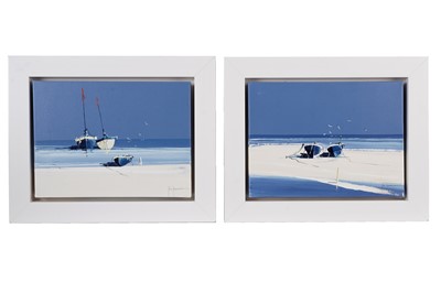 Lot 393 - John Horsewell - Moored Boats | acrylic