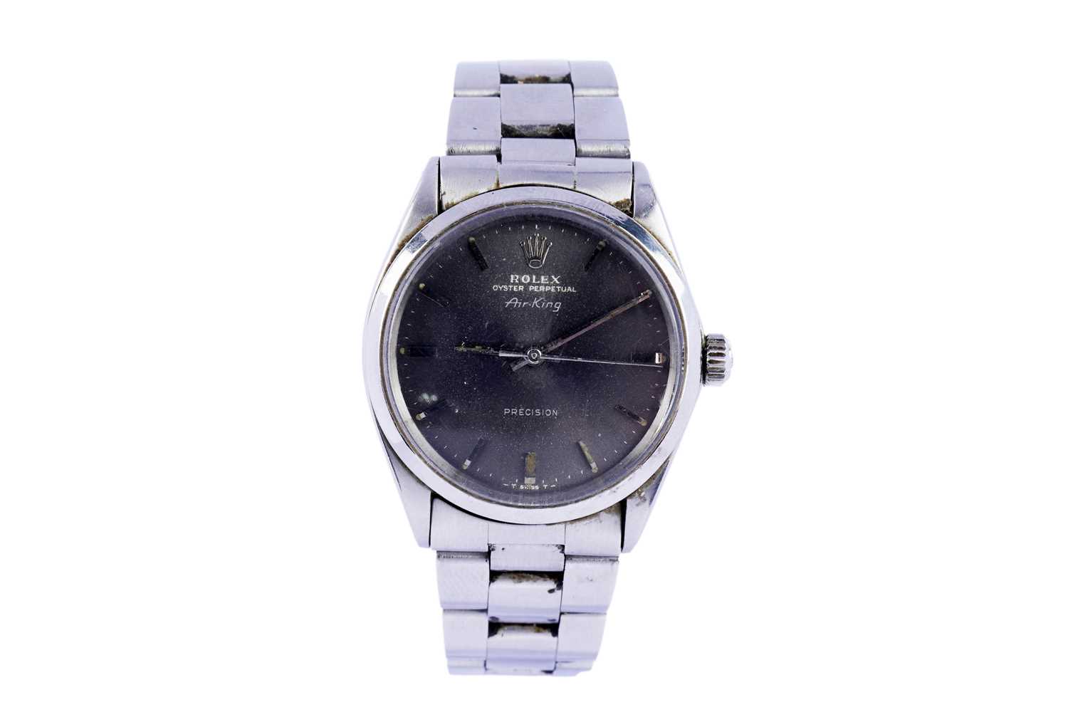 Lot 527 - Rolex Oyster Perpetual Air-King Precision: a stainless steel cased automatic wristwatch