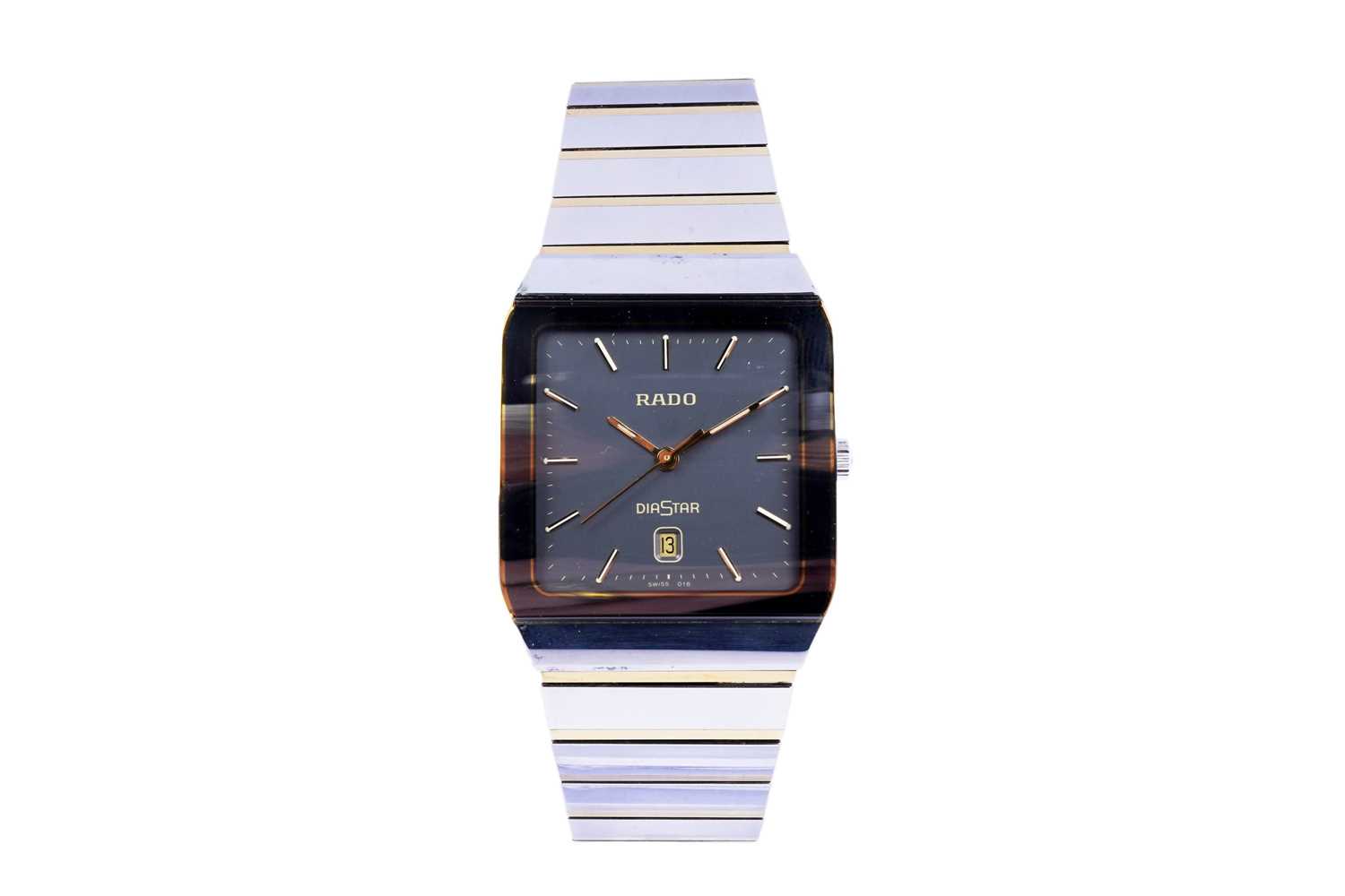 Lot 569 - Rado DiaStar: a ceramic and gilt cased wristwatch