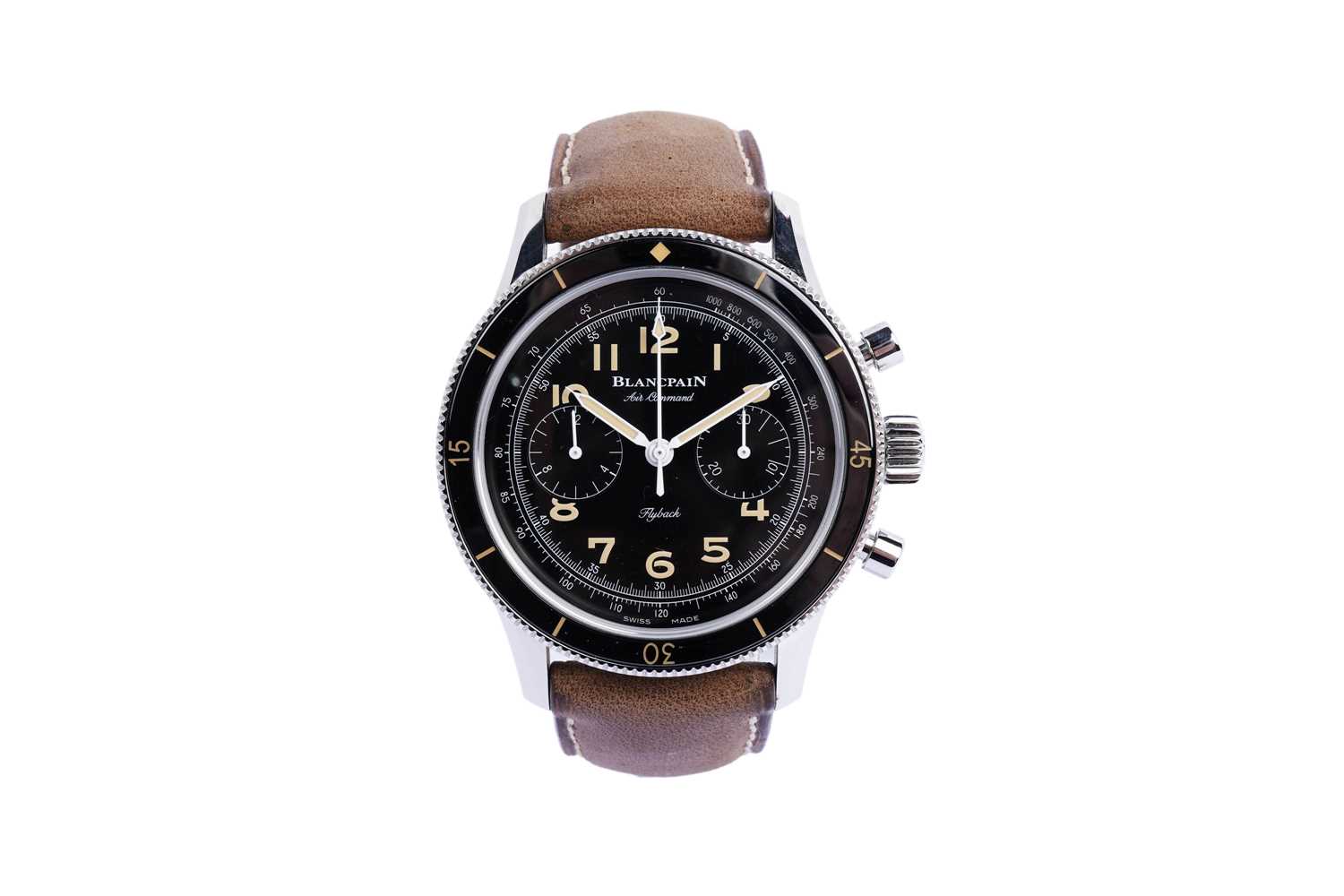 Lot 505 - Blancpain Air Command Flyback Limited-Edition: the stainless steel cased automatic wristwatch