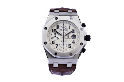 Lot 476 - Audemars Piguet (AP) Royal Oak Offshore: a stainless steel cased automatic chronograph wristwatch