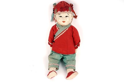 Lot 354 - A Chinese composition doll