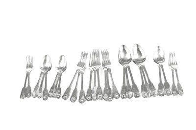 Lot 227 - A quantity of antique silver flatware