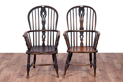 Lot 3 - Two 19th Century Windsor chairs