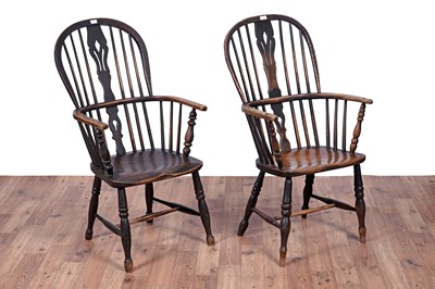 Lot 3 - Two 19th Century Windsor chairs