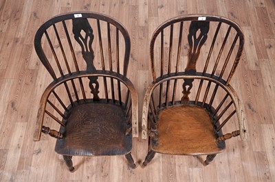 Lot 3 - Two 19th Century Windsor chairs