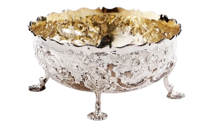 Lot 121 - A Victorian silver embossed sugar bowl