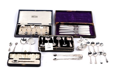 Lot 299 - A selection of silver spoons