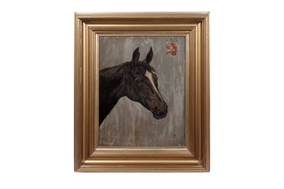 Lot 1176 - Early 20th Century British School - Portrait of a Bay Racehorse | oil