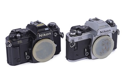 Lot 244 - Two Nikon FA camera bodies