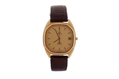 Lot 503 - Omega De Ville: a gilt cased wristwatch