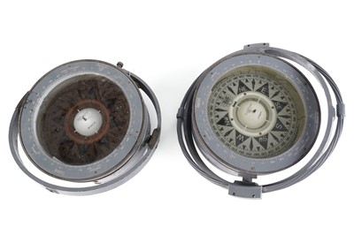 Lot 625 - Two Henry Browne & Son Ltd. Sestrel 'Circum' Dead-Beat gimballed compasses