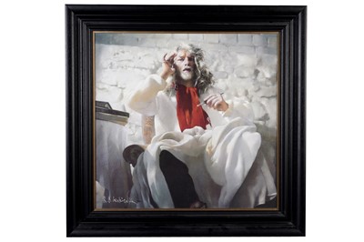 Lot 258 - After Robert Lenkiewicz - Self Portrait as St. Antony Listening | limited edition paper on board