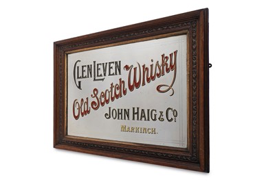 Lot 154 - A Glen Leven Old Scotch Whisky advertising mirror