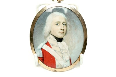 Lot 1022 - Attributed to Charles Robertson - A British Infantry Officer | portrait miniature