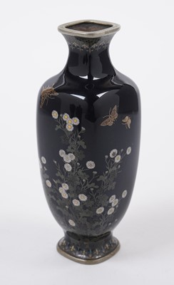 Lot 901 - A pair of Japanese cloisonne vases by Hayashi Kodenji; and five others