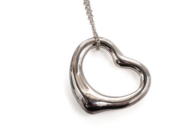 Lot 701 - Tiffany & Co: an Elsa Peretti open heart pendant