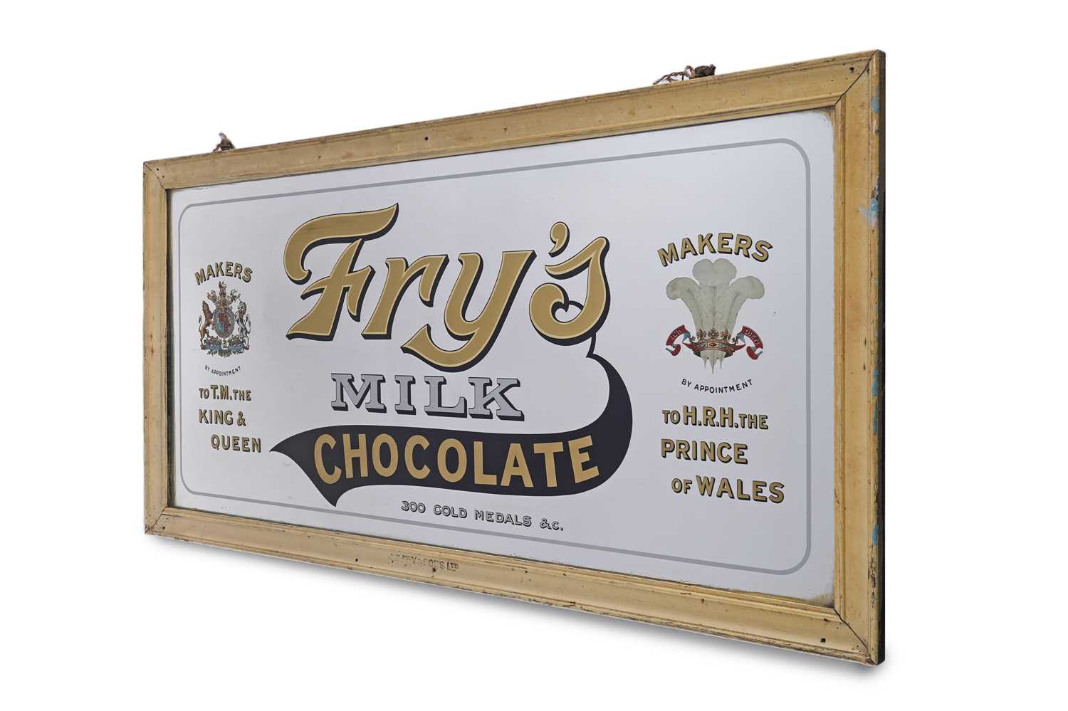 Lot 155 - A Fry's Milk Chocolate advertising mirror and frame