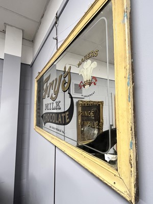 Lot 155 - A Fry's Milk Chocolate advertising mirror and frame