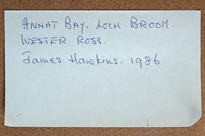 Lot 295 - James Hawkins - Annat Bay, Loch Broom | gouache