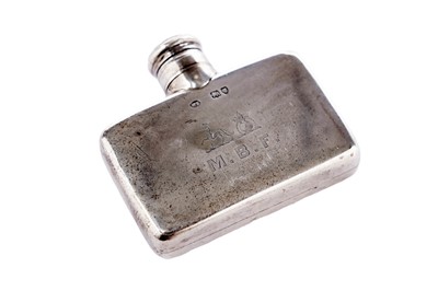 Lot 123 - A Victorian small silver spirit flask