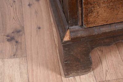 Lot 13 - An early 18th Century burr walnut and banded chest of drawers