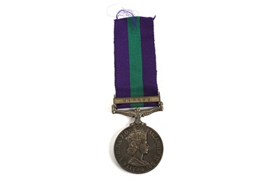 Lot 6 - ﻿﻿A 20th Century Elizabeth II General Service medal, with Cyprus clasp