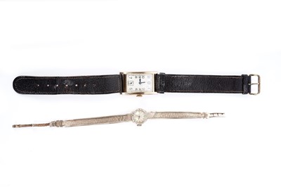 Lot 219 - A Rotary 9ct gold cased cocktail watch; and another gold watch