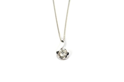 Lot 130 - A diamond pendant