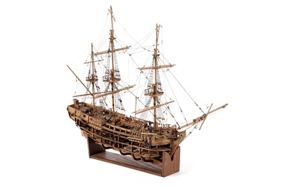 Lot 693 - A scratch-built model of a 17th Century Galleon