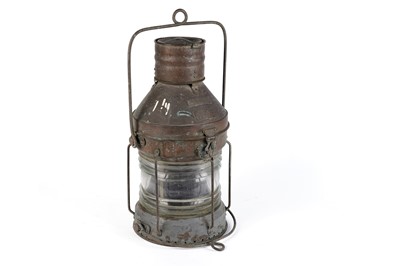 Lot 664 - A copper ship's masthead light