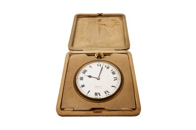 Lot 191 - A Tiffany & Co. gilt cased travel clock