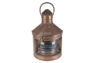 Lot 666 - A copper ship's masthead light