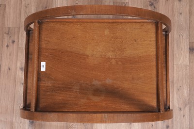 Lot 30 - An Art Deco walnut three-tier tea trolley